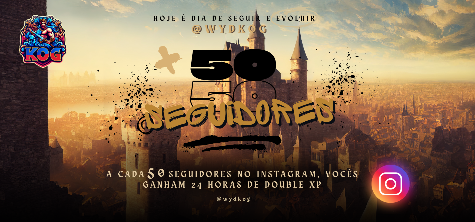 50 seguidores up em dobro